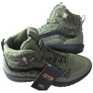 Vans Women's Ultrarange Exo MTE-2 Grape Green Warped Check Waterproof Size 8.5